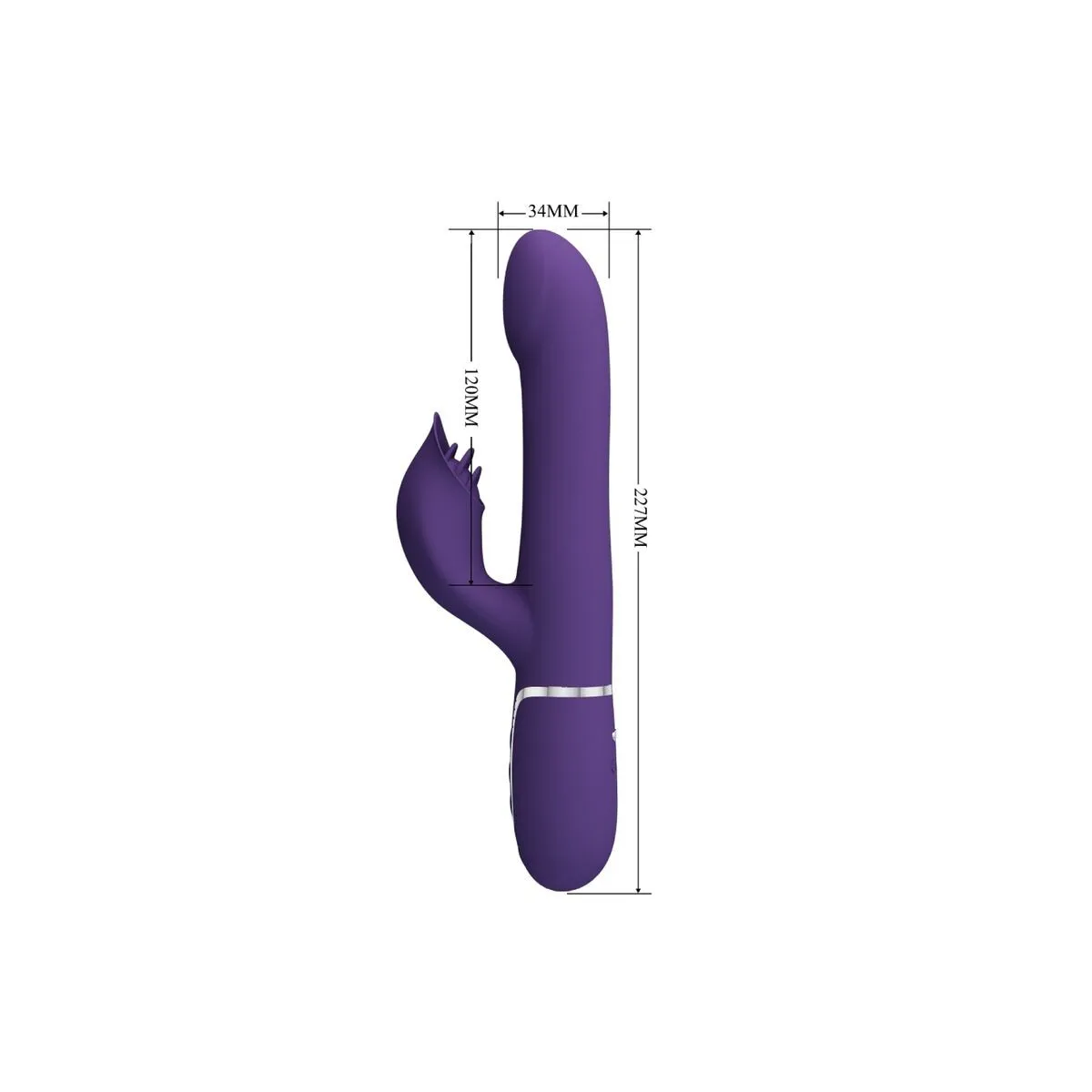Zalin Rabbit Vibrator Perlen 4 In 1 Lila von Pretty Love Flirtation | Fesselliebe.de