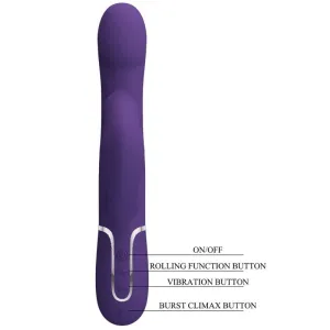 Zalin Rabbit Vibrator Perlen 4 In 1 Lila von Pretty Love Flirtation