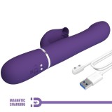Zalin Rabbit Vibrator Perlen 4 In 1 Lila von Pretty Love Flirtation | Fesselliebe.de
