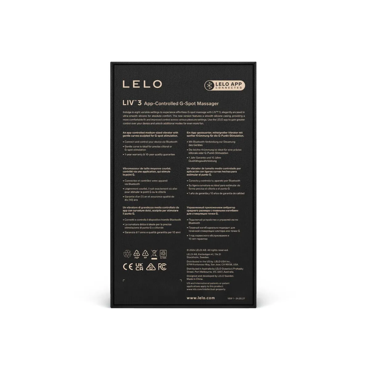 Liv™ 3 G-Spot-Stimulator Blau von Lelo | Fesselliebe.de