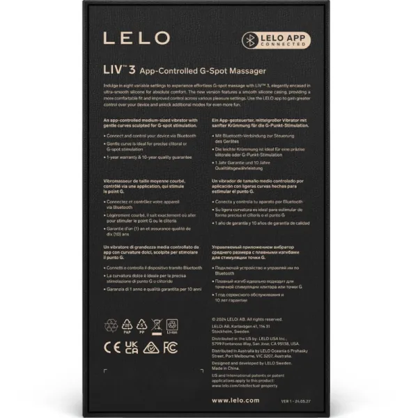 Liv™ 3 G-Spot-Stimulator Blau von Lelo | Fesselliebe.de