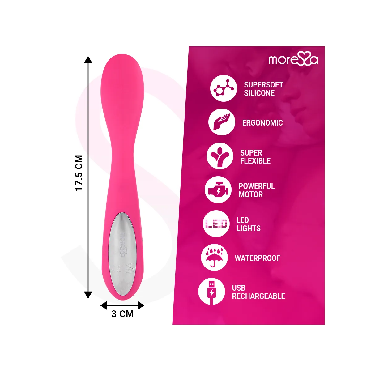 Druso Premium Silikon wiederaufladbar von Moressa | Fesselliebe.de