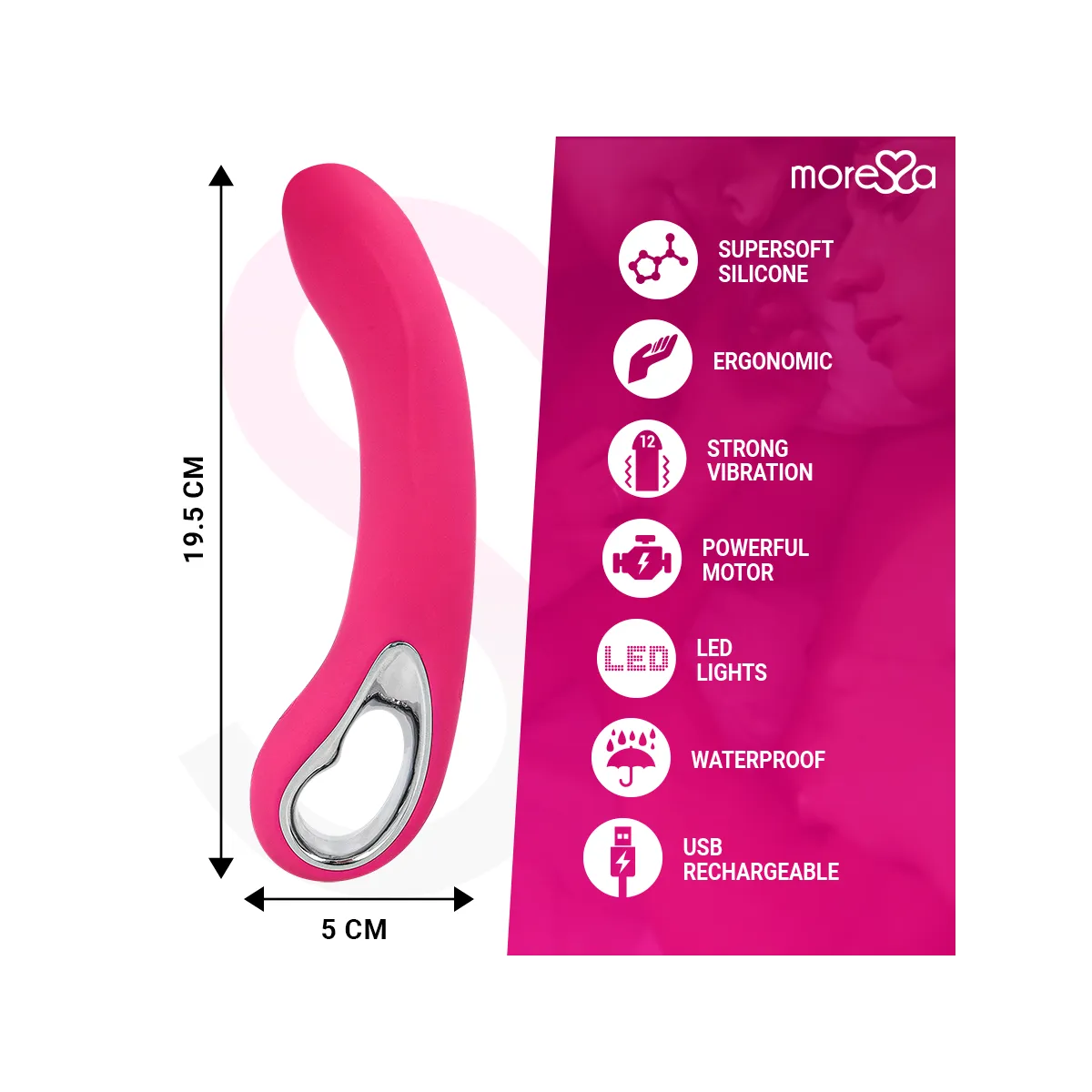 Nelson Premium Silikon wiederaufladbar von Moressa | Fesselliebe.de