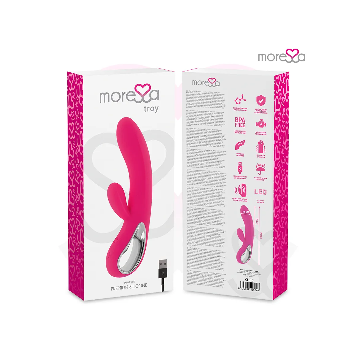 Troy Premium Silikon wiederaufladbar von Moressa | Fesselliebe.de