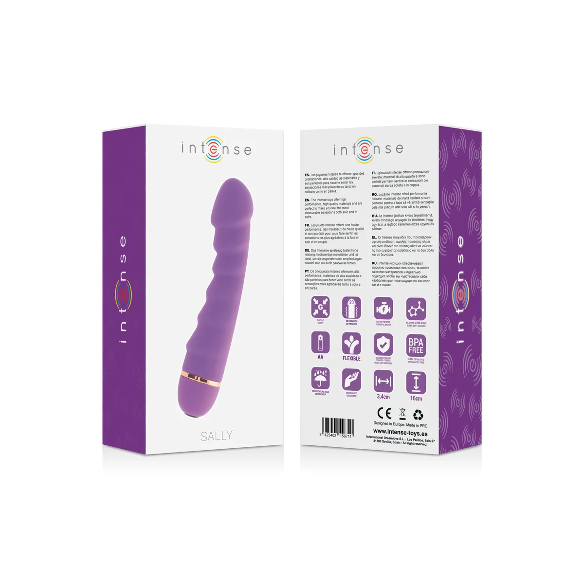 Sally 20 Geschwindigkeiten Silikonflieder von Intense Fun | Fesselliebe.de