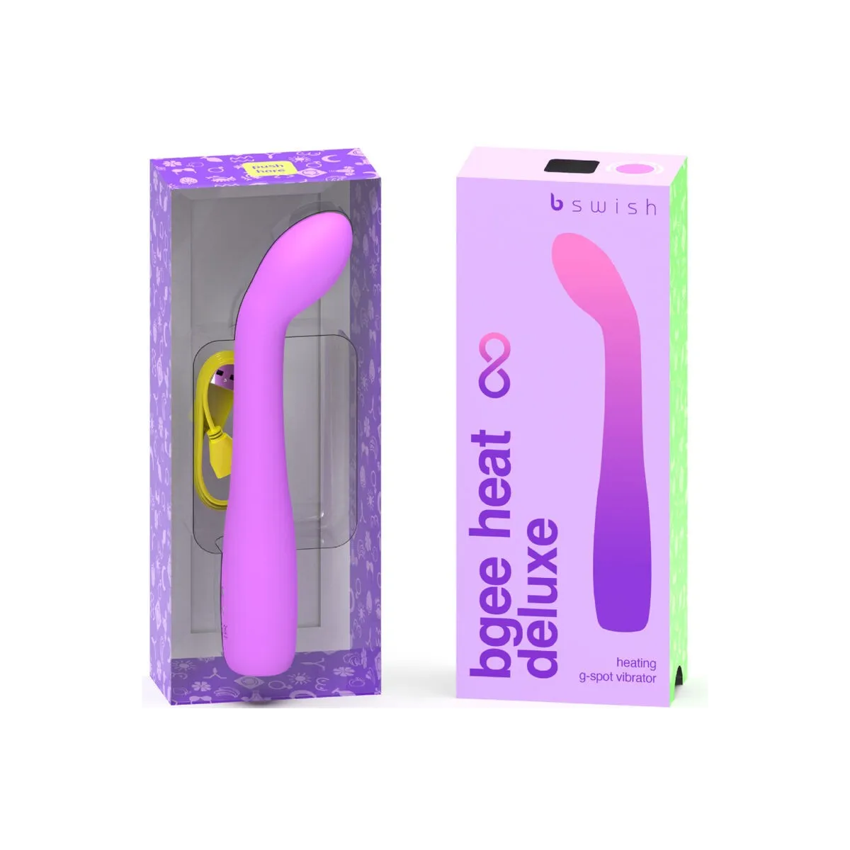 Bgee Heat Infinite Deluxe wiederaufladbarer Vibrator Lavendel Silikon von B Swish | Fesselliebe.de