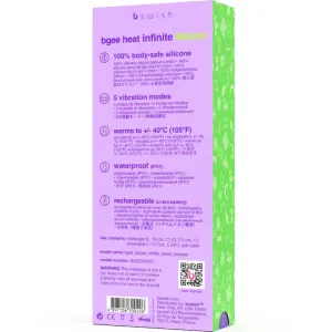 Bgee Heat Infinite Deluxe wiederaufladbarer Vibrator Lavendel Silikon von B Swish