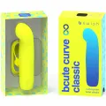 Bcute Curve Infinite Klassischer wiederaufladbarer Silikonvibrator Gelb von B Swish