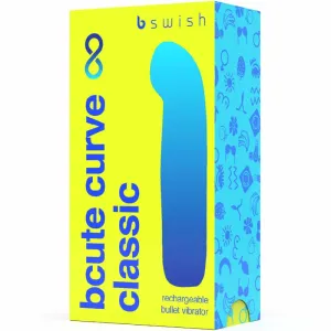 Bcute Curve Infinite Klassischer wiederaufladbarer Silikonvibrator Gelb von B Swish