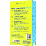 Bcute Curve Infinite Klassischer wiederaufladbarer Silikonvibrator Gelb von B Swish | Fesselliebe.de