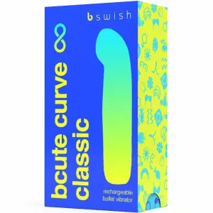 Bcute Curve Infinite Klassischer wiederaufladbarer Vibrator aus Blauem Silikon von B Swish