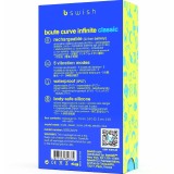 Bcute Curve Infinite Klassischer wiederaufladbarer Vibrator aus Blauem Silikon von B Swish | Fesselliebe.de