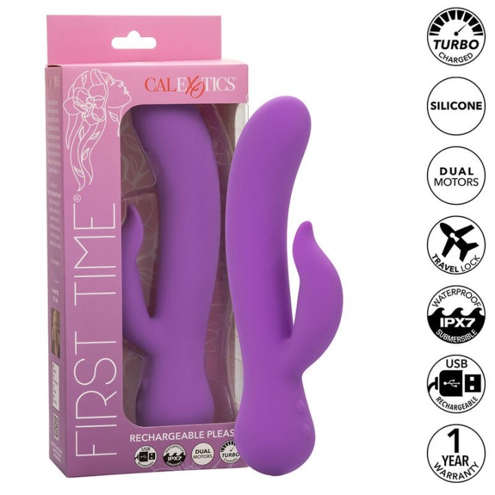First Time Vibrator Pleaser wiederaufladbar Lila von Calexotics | Fesselliebe.de
