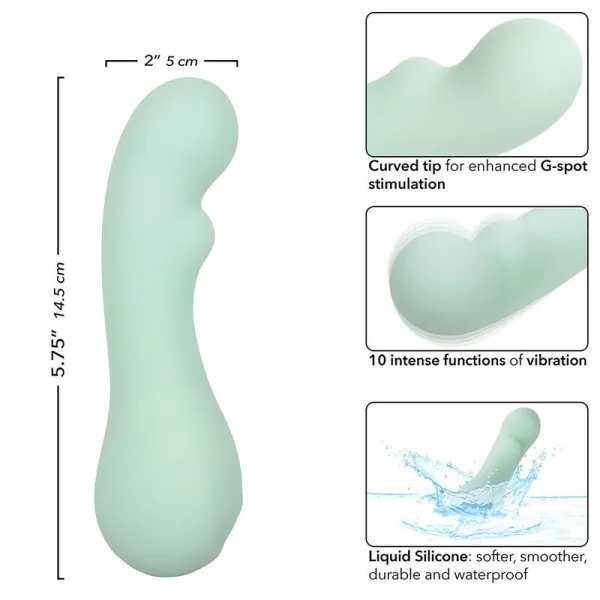 Pacifica Bora Bora Estimulator G-Spot 10 Vibrationen Aqua von Calexotics | Fesselliebe.de