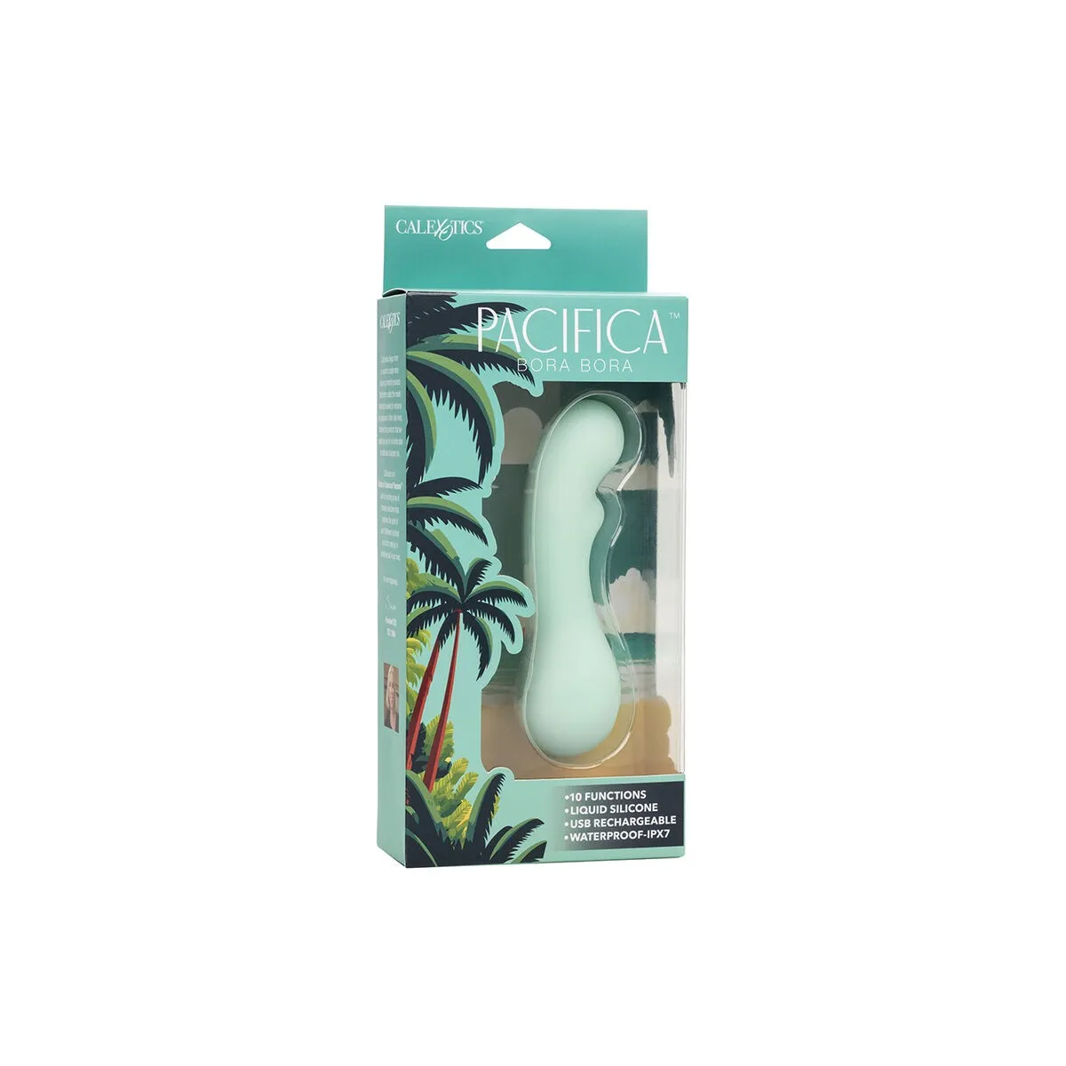 Pacifica Bora Bora Estimulator G-Spot 10 Vibrationen Aqua von Calexotics | Fesselliebe.de