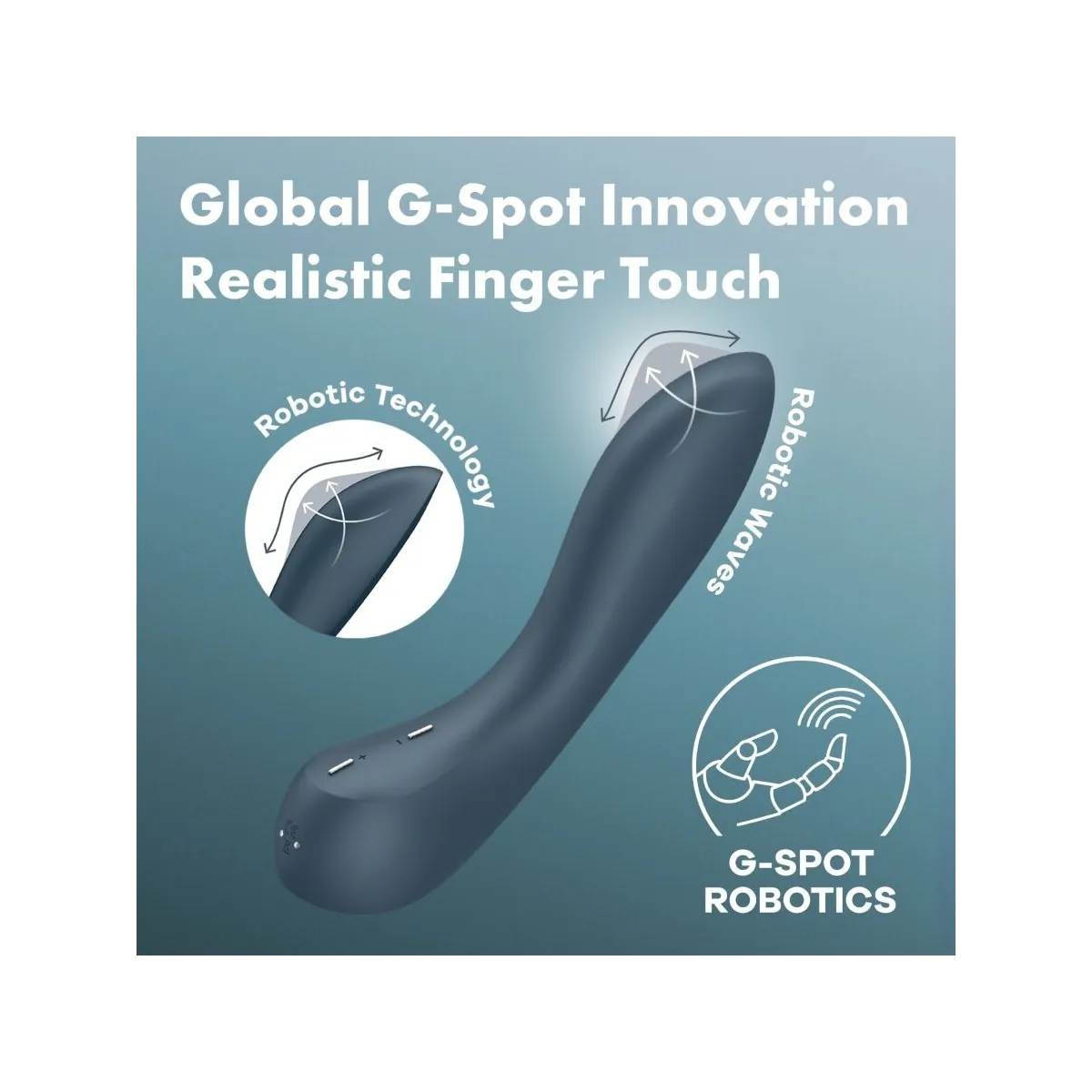 G-Spot Wave 4 12 Vibrationsprogramm Vibrator Dunkelgrau von Satisfyer Vibrator | Fesselliebe.de