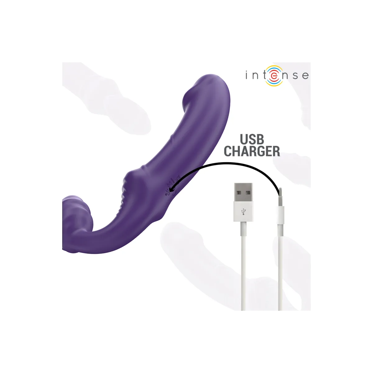 Jill Doppelvibrator 20 cm Lila mit Fernbedienung von Intense Fun | Fesselliebe.de