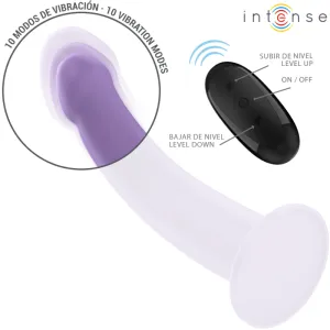 Eddie Vibrator 17,5 cm 10 Vibrationen Lila mit Fernbedienung von Intense Fun