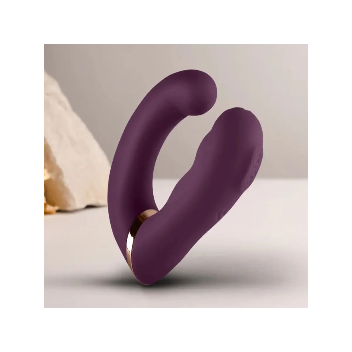 Gemini Dual Vibrator G-Spot Klitoris Stimulator Lila von Rocks-Off | Fesselliebe.de