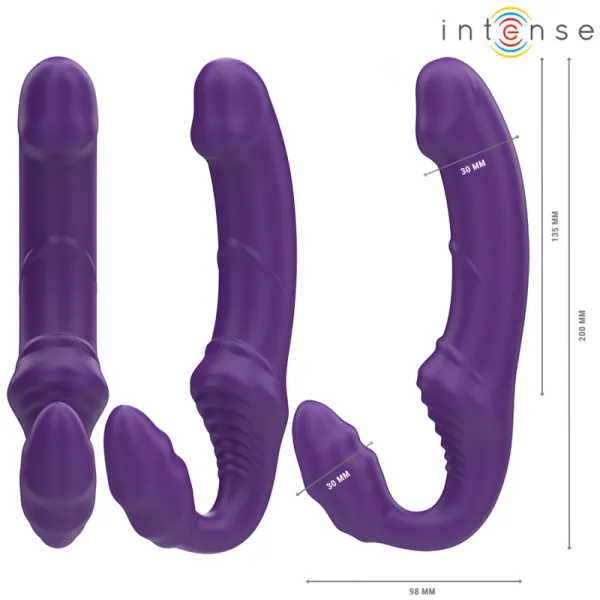 Jill Doppelvibrator 20 cm Lila mit Fernbedienung von Intense Fun | Fesselliebe.de