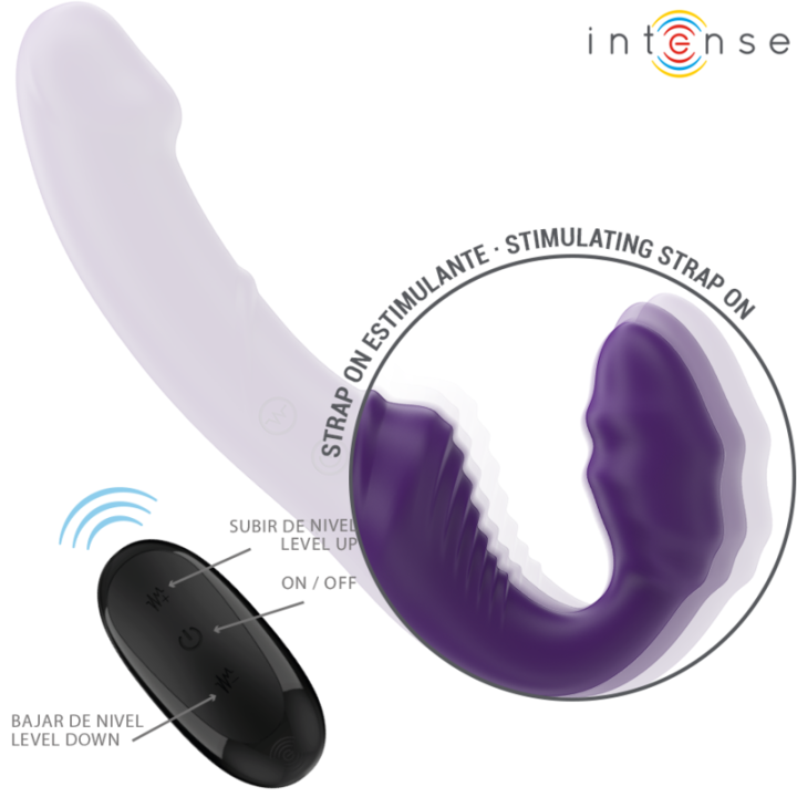 Jill Doppelvibrator 20 cm Lila mit Fernbedienung von Intense Fun | Fesselliebe.de