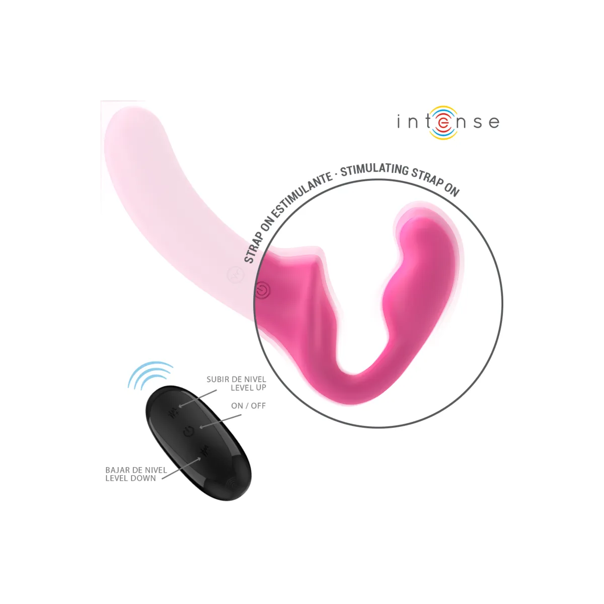 Amy Doppelvibrator 20 cm Rosa mit Fernbedienung von Intense Fun | Fesselliebe.de