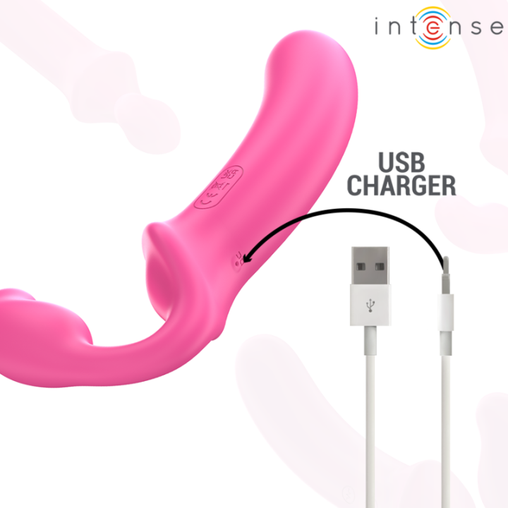 Amy Doppelvibrator 20 cm Rosa mit Fernbedienung von Intense Fun | Fesselliebe.de
