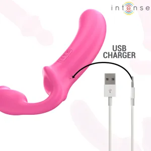 Amy Doppelvibrator 20 cm Rosa mit Fernbedienung von Intense Fun
