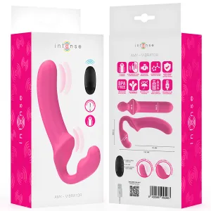Amy Doppelvibrator 20 cm Rosa mit Fernbedienung von Intense Fun