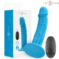 Phoebe Realistischer Vibrator 10 Vibrationen Blaue mit Fernbedienung von Intense Fun