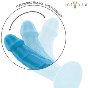 Phoebe Realistischer Vibrator 10 Vibrationen Blaue mit Fernbedienung von Intense Fun