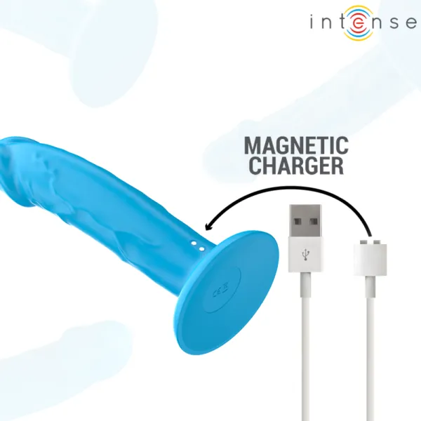 Phoebe Realistischer Vibrator 10 Vibrationen Blaue mit Fernbedienung von Intense Fun | Fesselliebe.de