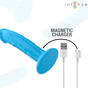 Phoebe Realistischer Vibrator 10 Vibrationen Blaue mit Fernbedienung von Intense Fun