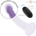 Eddie Vibrator 17,5 cm 10 Vibrationen Lila mit Fernbedienung von Intense Fun