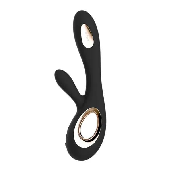 Soraya Wave Vibrator Rabbit Schwarz von Lelo | Fesselliebe.de