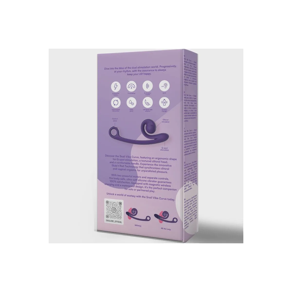 Kurvenvibrator Lila von Snail Vibe | Fesselliebe.de