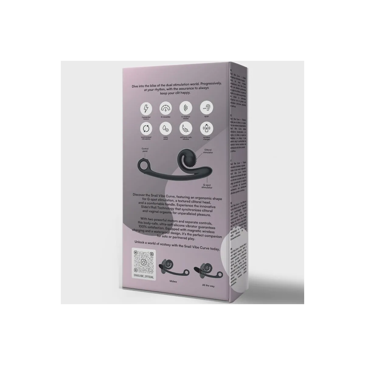 Curve Vibrator Schwarz von Snail Vibe | Fesselliebe.de