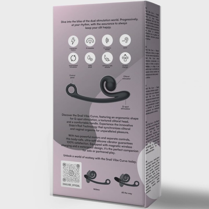 Curve Vibrator Schwarz von Snail Vibe | Fesselliebe.de