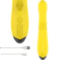 Toky Multifunktionsvibrator Up & Down mit Klitorelstimulator Gelb von Intense Fun