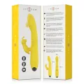 Toky Multifunktionsvibrator Up & Down mit Klitorelstimulator Gelb von Intense Fun