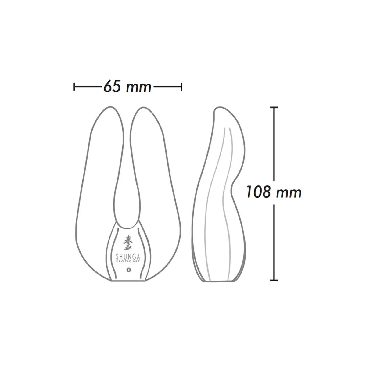 Aiko Intimmassager Schwarz von Shunga Toys | Fesselliebe.de