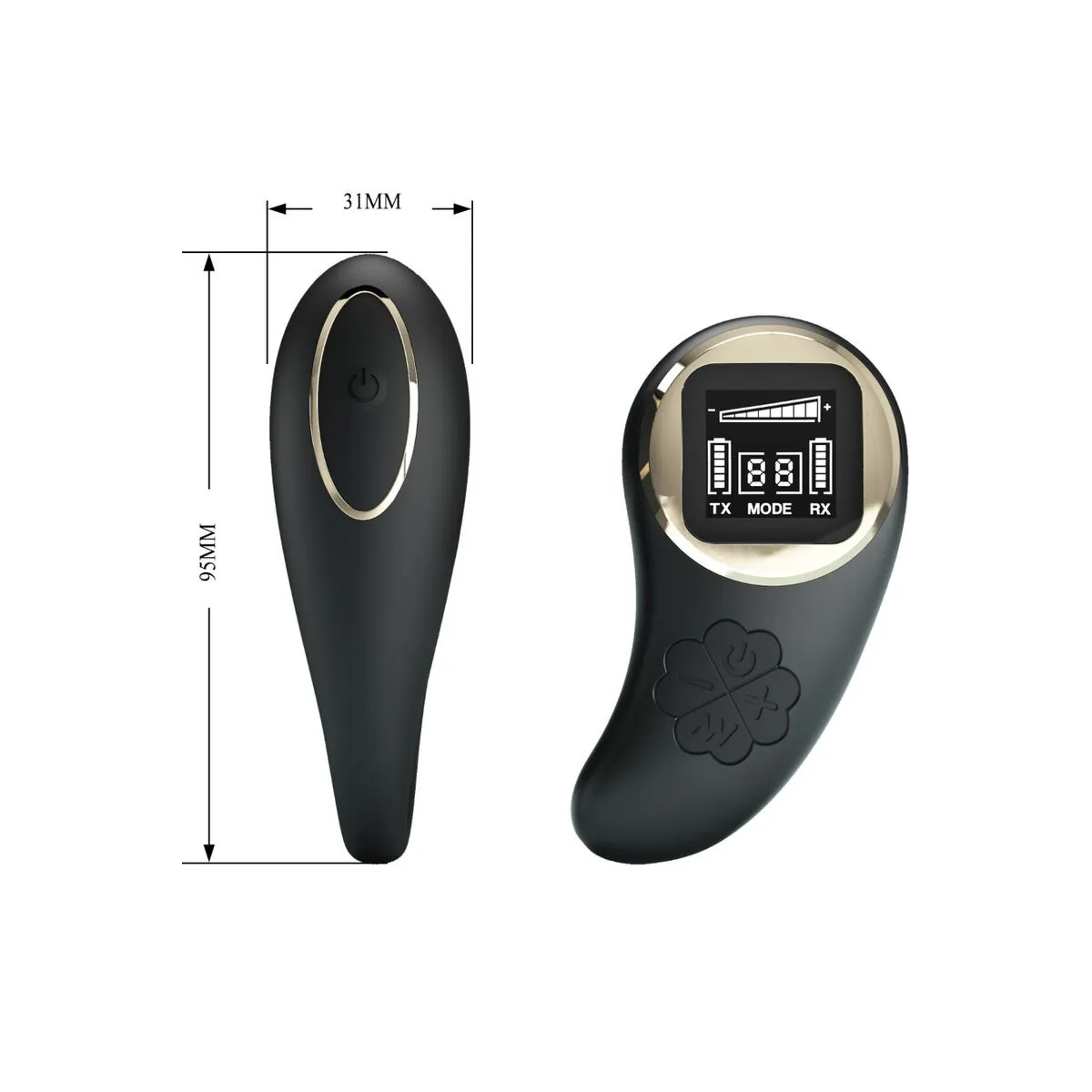 Nathan Double Pleasure Vibrator mit Fernbedienung von Pretty Love C-Type | Fesselliebe.de