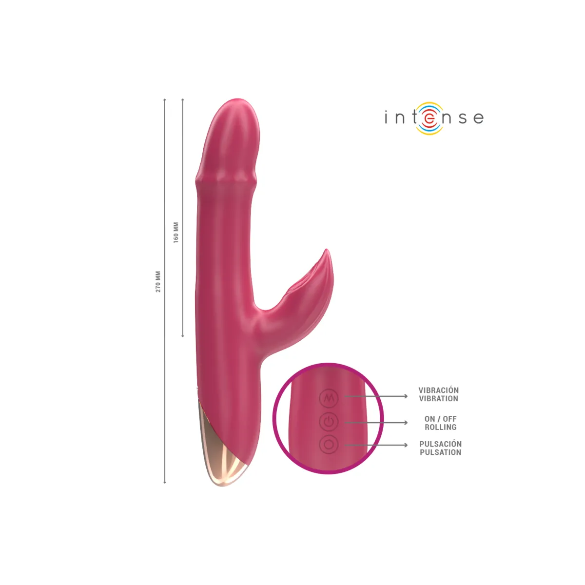 Chloe Multifunktionsvibrator 3 In 1 Rot von Intense Fun | Fesselliebe.de