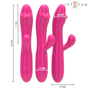 Ivy Flexibler Vibrator 10 Vibrationen mit Stimulierender Zunge Rosa von Intense Fun