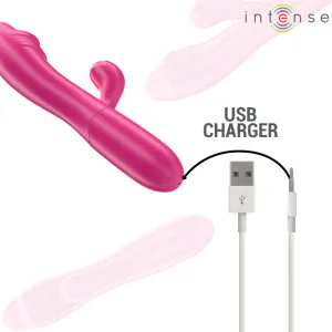 Ivy Flexibler Vibrator 10 Vibrationen mit Stimulierender Zunge Rosa von Intense Fun