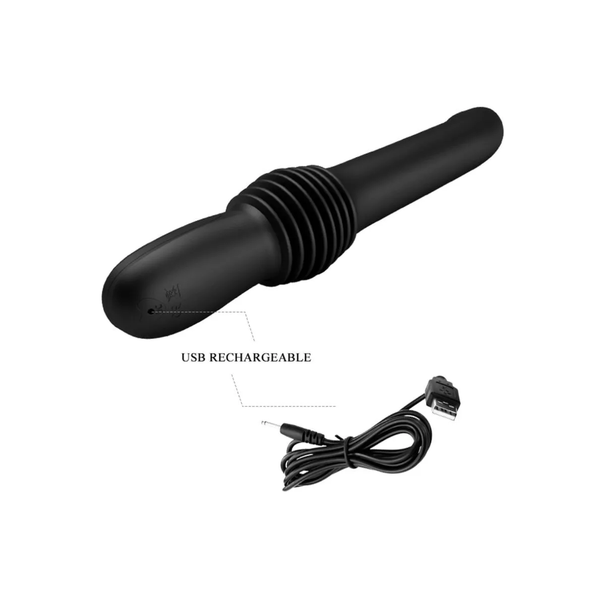 Pazuzu Vibrator 3 Stossmodi Schwarz von Pretty Love | Fesselliebe.de