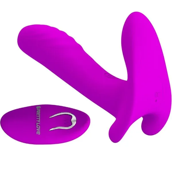 Massager & Vibrator 12 Vibrationen mit Fernbedienung Lila von Pretty Love | Fesselliebe.de