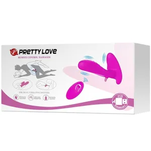 Massager & Vibrator 12 Vibrationen mit Fernbedienung Lila von Pretty Love