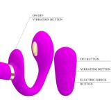 Thunderbird Doppelter Strap-On-Vibrator mit Fernbedienung Lila von Pretty Love | Fesselliebe.de