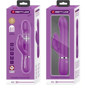 4 In 1 Multifunktionsvibrator & Stimulator Lila von Pretty Love